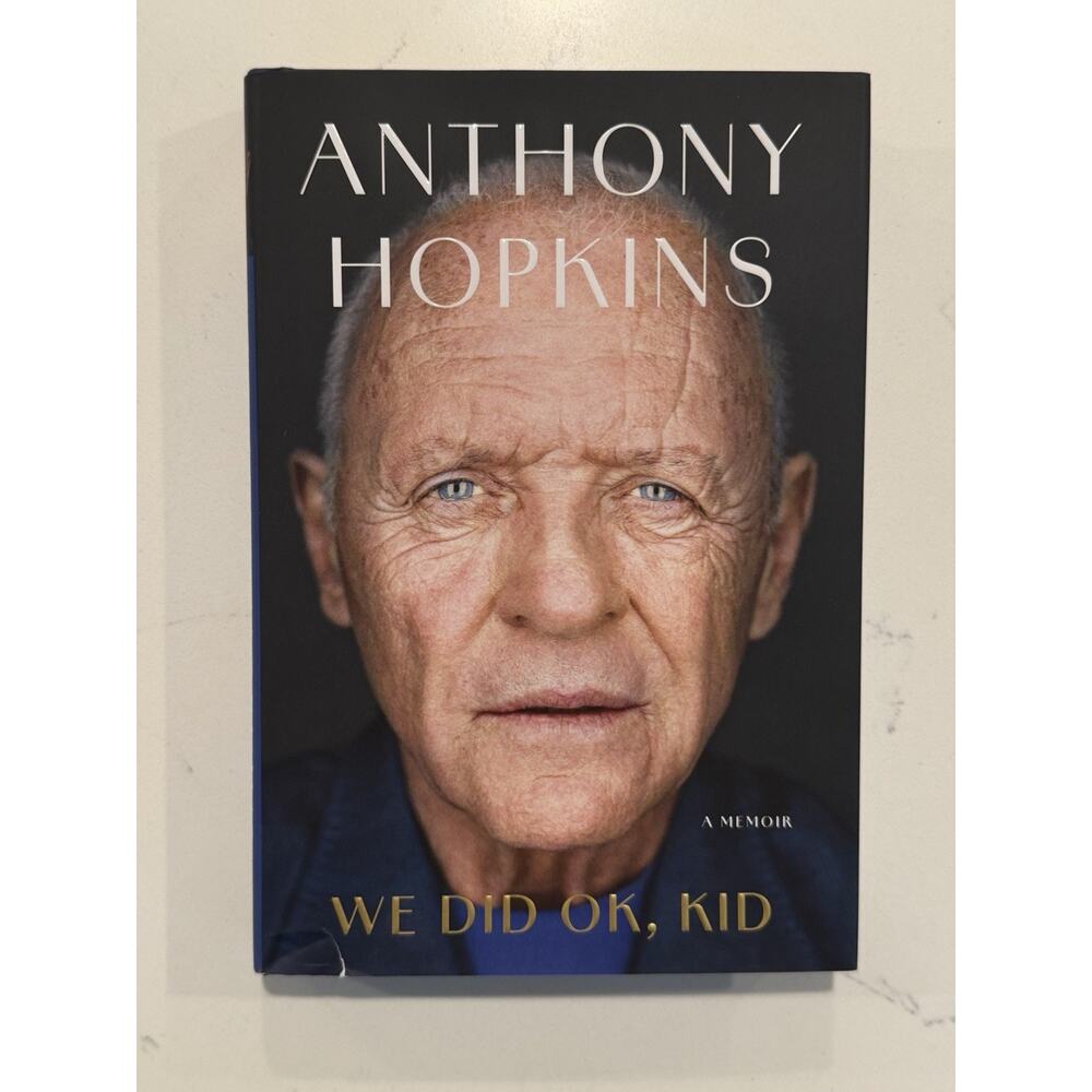 We Did OK Kid A Memoir by Anthony Hopkins Hardcover Signed Limited AUTOGRAPH #2
